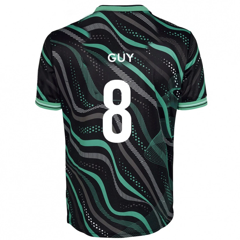 Danxen Herren Callum Guy #8 Schwarz Grün Auswärtstrikot Trikot 2025/26 T-Shirt Schweiz