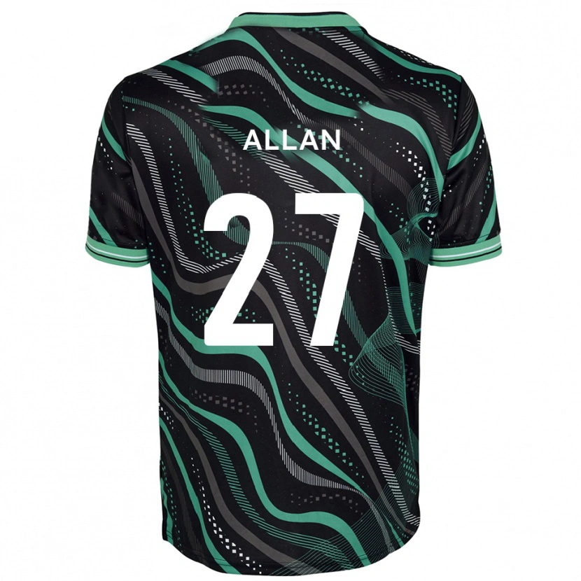 Danxen Herren Jake Allan #27 Schwarz Grün Auswärtstrikot Trikot 2025/26 T-Shirt Schweiz