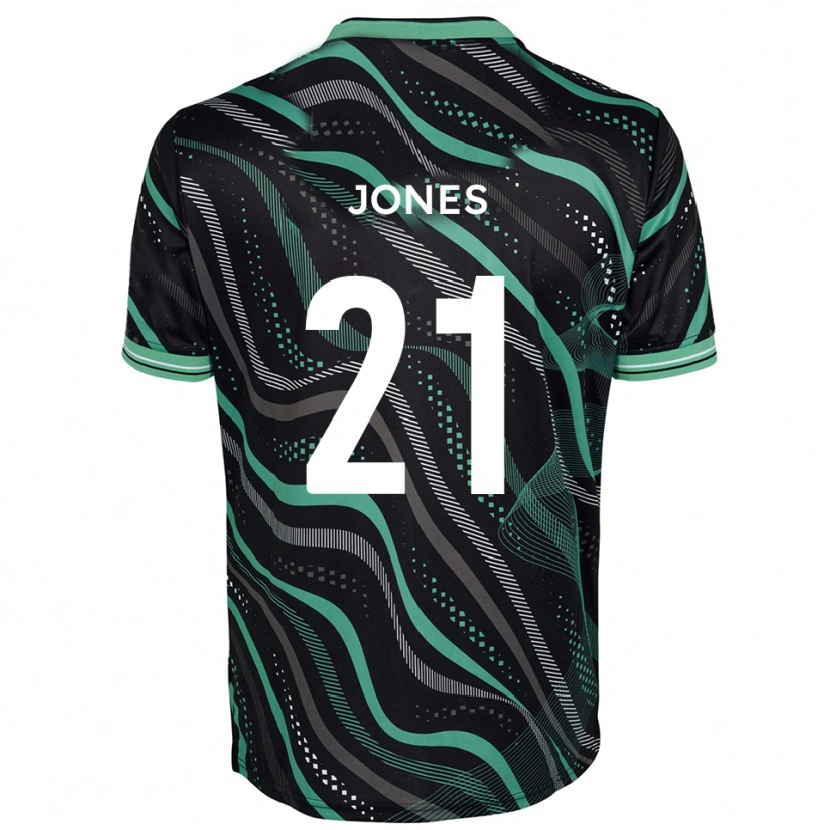 Danxen Herren Jordan Jones #21 Schwarz Grün Auswärtstrikot Trikot 2025/26 T-Shirt Schweiz