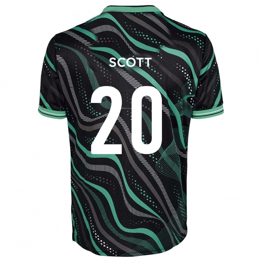Danxen Herren Cedwyn Scott #20 Schwarz Grün Auswärtstrikot Trikot 2025/26 T-Shirt Schweiz