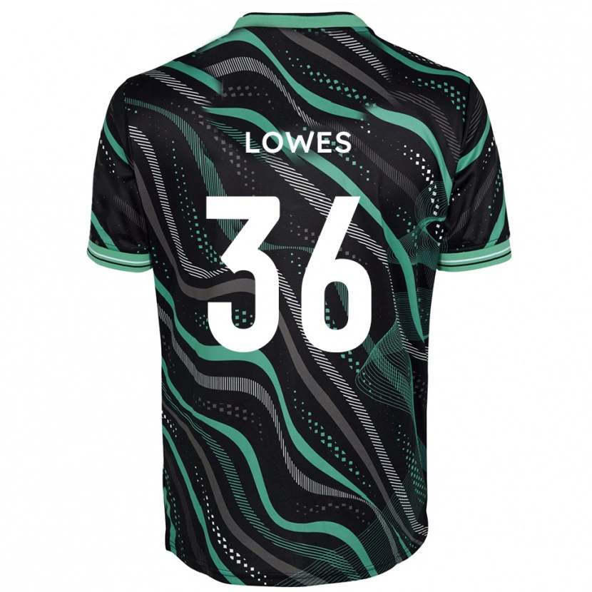 Danxen Herren Jonah Lowes #36 Schwarz Grün Auswärtstrikot Trikot 2025/26 T-Shirt Schweiz