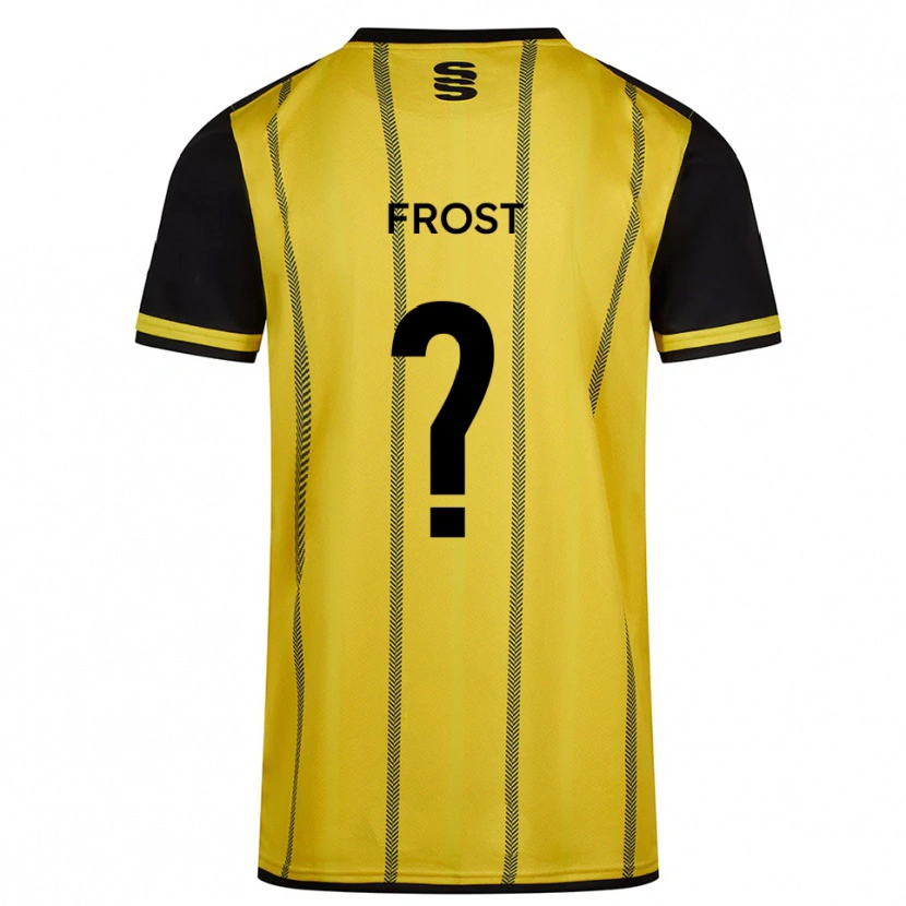 Danxen Herren Alex Frost #0 Gelb Schwarz Auswärtstrikot Trikot 2025/26 T-Shirt Schweiz