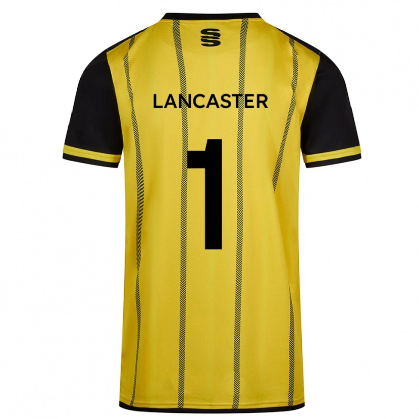 Danxen Herren Aaron Lancaster #1 Gelb Schwarz Auswärtstrikot Trikot 2025/26 T-Shirt Schweiz
