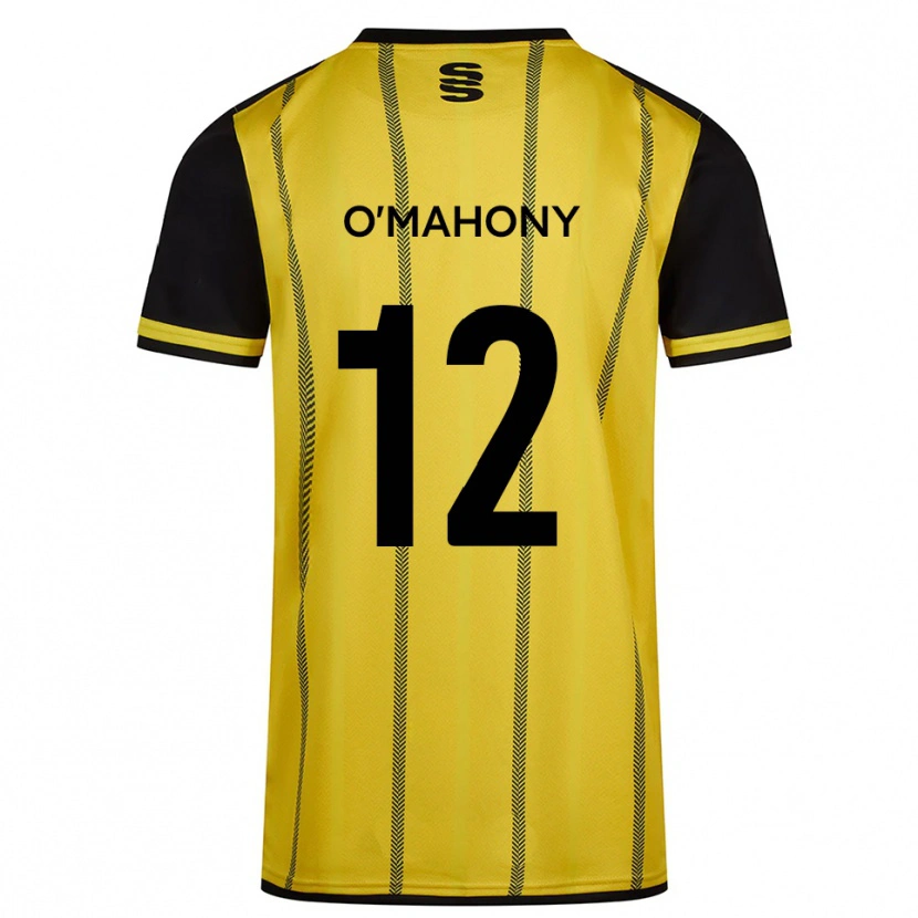 Danxen Herren Orlaith O'mahony #12 Gelb Schwarz Auswärtstrikot Trikot 2025/26 T-Shirt Schweiz