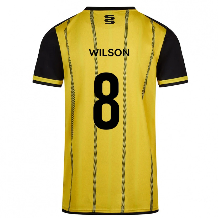 Danxen Herren George Wilson #8 Gelb Schwarz Auswärtstrikot Trikot 2025/26 T-Shirt Schweiz