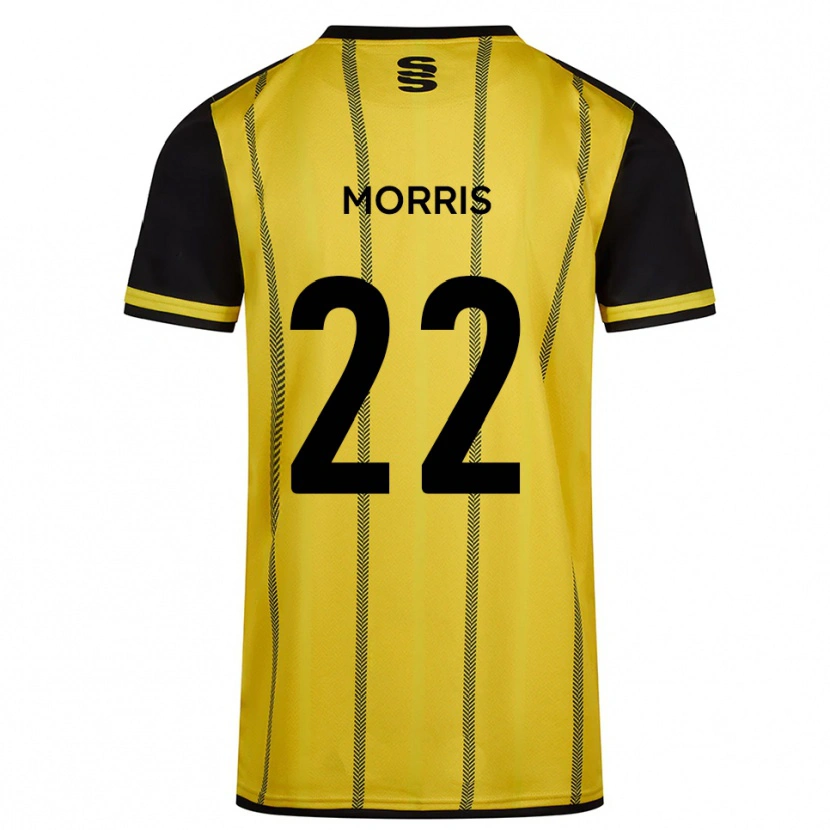 Danxen Herren Jack Morris #22 Gelb Schwarz Auswärtstrikot Trikot 2025/26 T-Shirt Schweiz