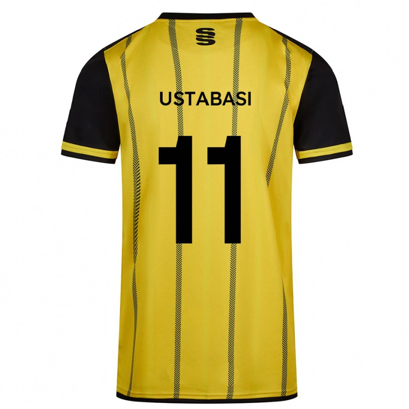 Danxen Herren Jonathan Ustabasi #11 Gelb Schwarz Auswärtstrikot Trikot 2025/26 T-Shirt Schweiz
