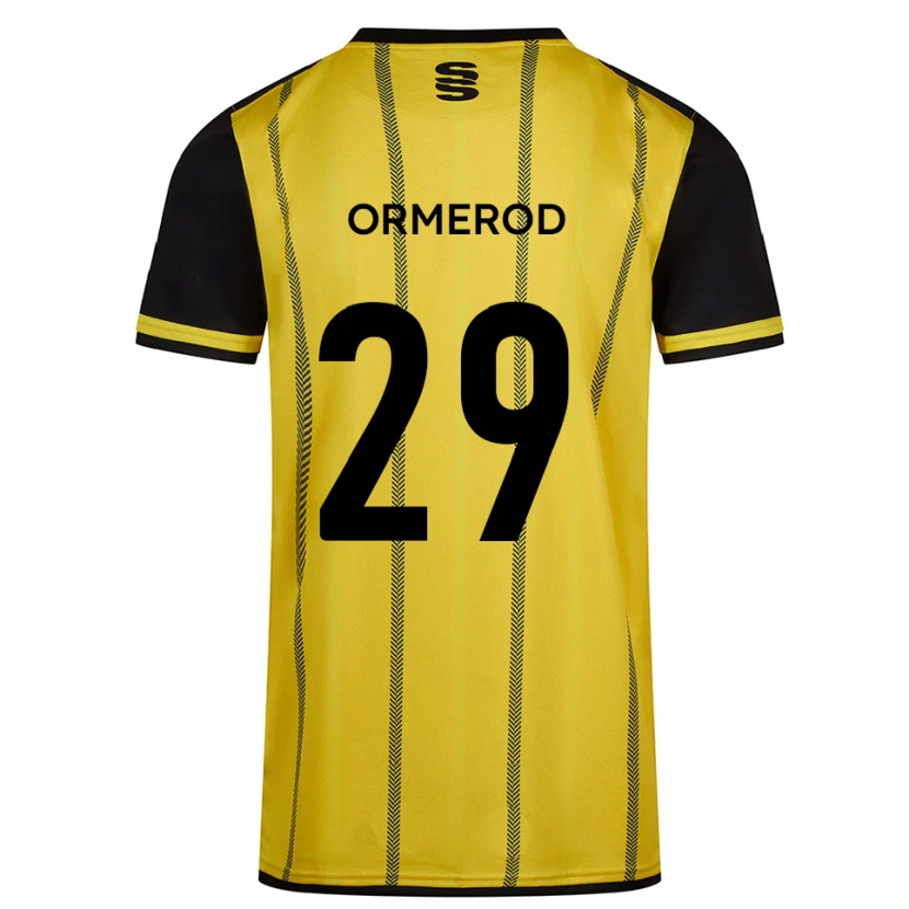 Danxen Herren Danny Ormerod #29 Gelb Schwarz Auswärtstrikot Trikot 2025/26 T-Shirt Schweiz