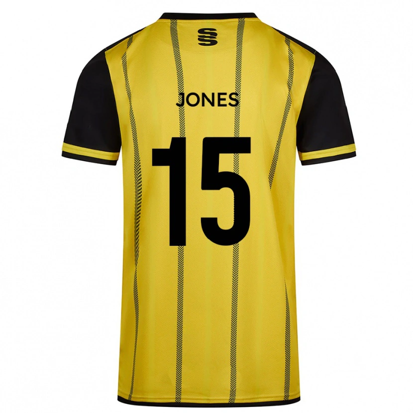 Danxen Herren Kieran Jones #15 Gelb Schwarz Auswärtstrikot Trikot 2025/26 T-Shirt Schweiz