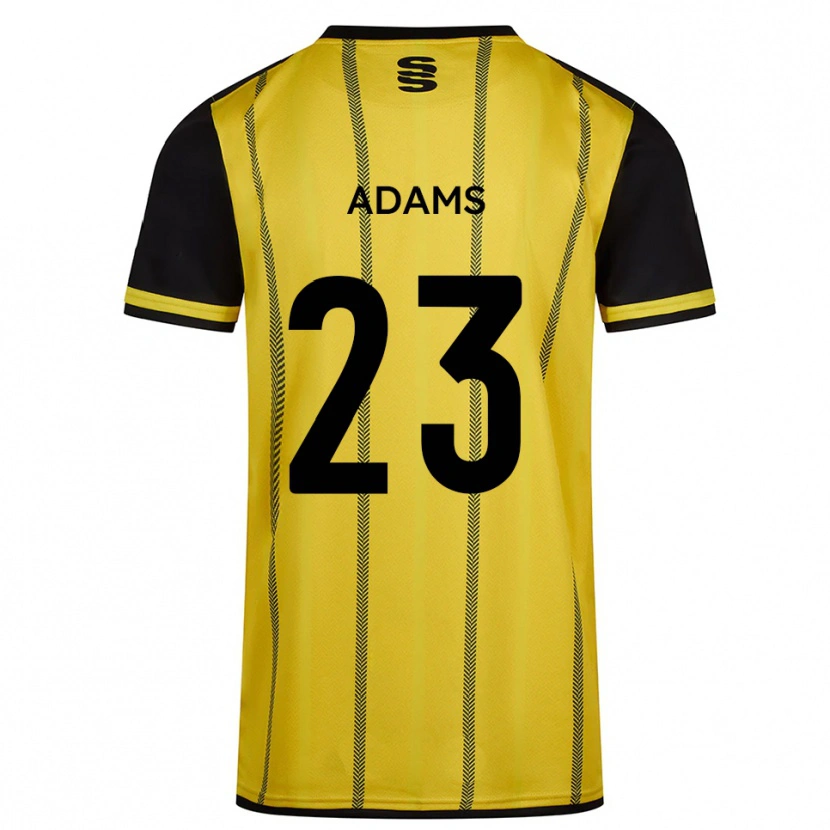 Danxen Herren Ellie Adams #23 Gelb Schwarz Auswärtstrikot Trikot 2025/26 T-Shirt Schweiz