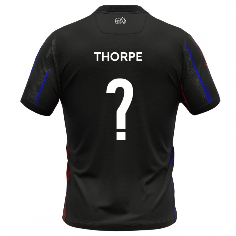 Danxen Herren Harry Thorpe #0 Schwarz Rot Auswärtstrikot Trikot 2025/26 T-Shirt Schweiz