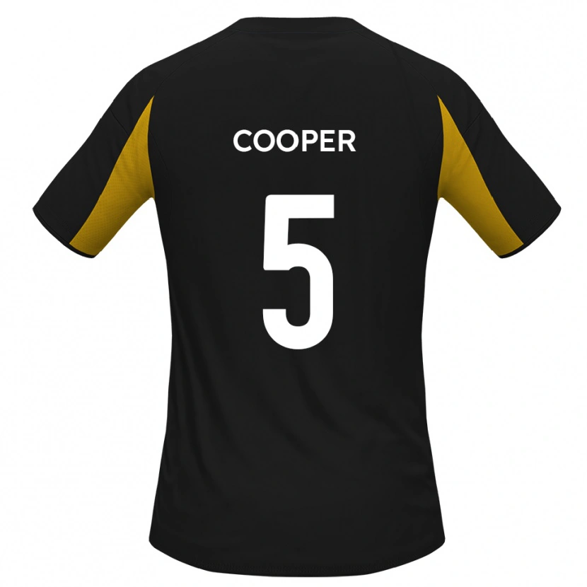 Danxen Herren Jake Cooper #5 Schwarz Gelb Auswärtstrikot Trikot 2025/26 T-Shirt Schweiz