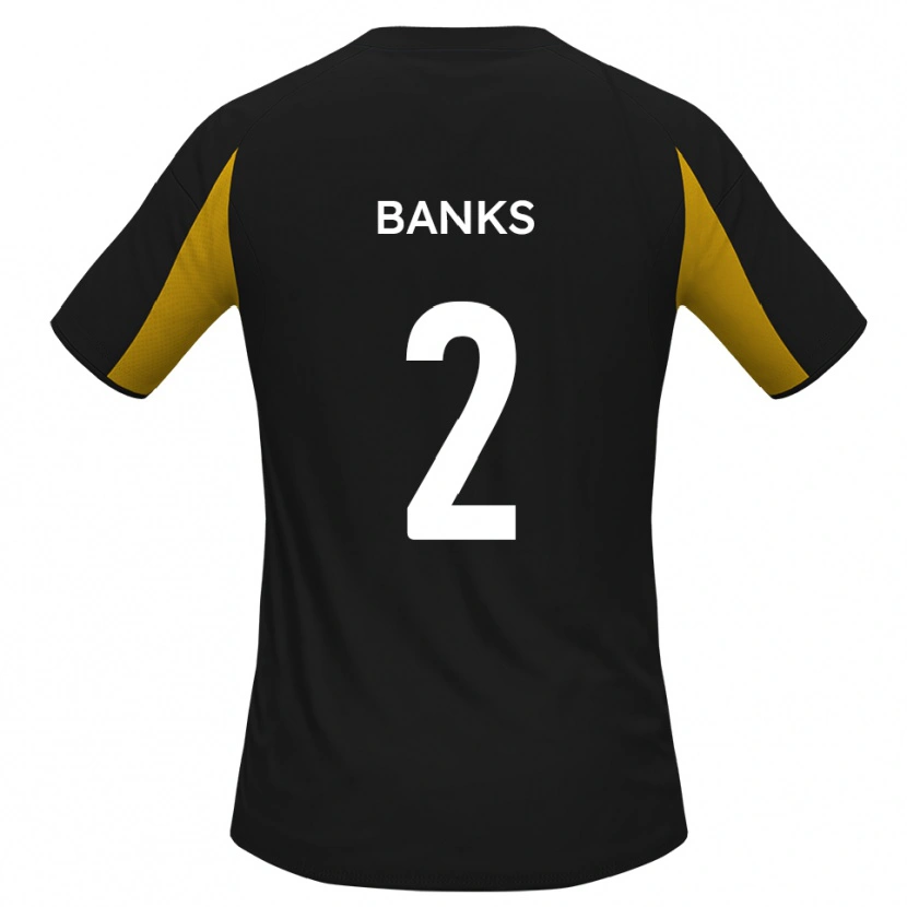 Danxen Herren Lewis Banks #2 Schwarz Gelb Auswärtstrikot Trikot 2025/26 T-Shirt Schweiz