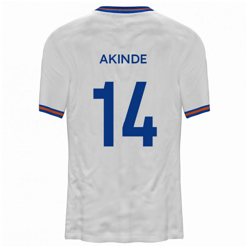 Danxen Herren John Akinde #14 Weiß Blau Auswärtstrikot Trikot 2025/26 T-Shirt Schweiz
