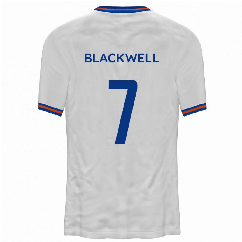 Danxen Herren Tom Blackwell #7 Weiß Blau Auswärtstrikot Trikot 2025/26 T-Shirt Schweiz