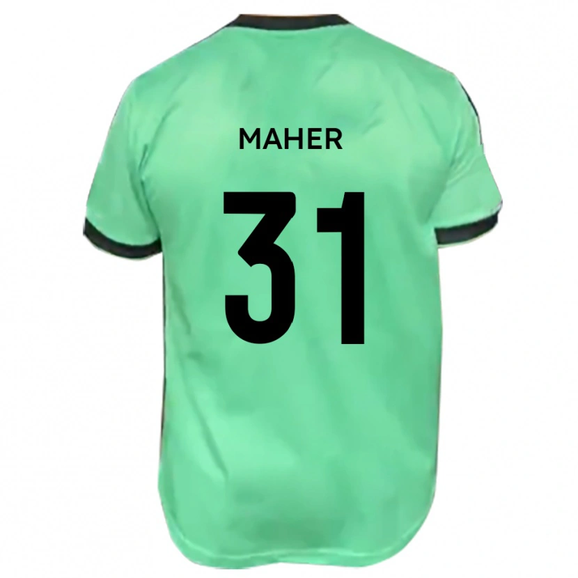 Danxen Herren Niall Maher #31 Türkis Schwarz Auswärtstrikot Trikot 2025/26 T-Shirt Schweiz
