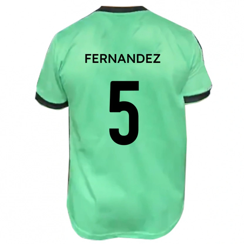Danxen Herren Luis Fernandez #5 Türkis Schwarz Auswärtstrikot Trikot 2025/26 T-Shirt Schweiz