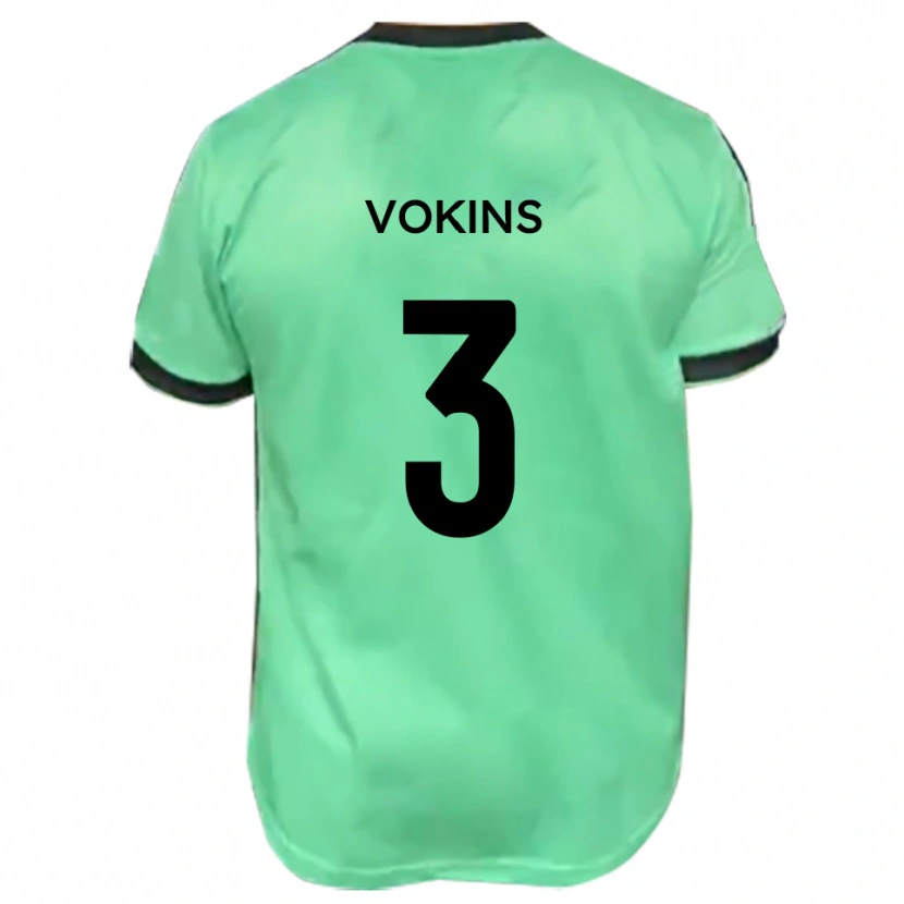 Danxen Herren Jake Vokins #3 Türkis Schwarz Auswärtstrikot Trikot 2025/26 T-Shirt Schweiz