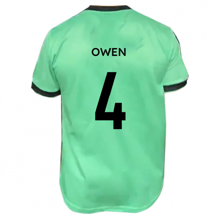Danxen Herren Nathaniel Owen #4 Türkis Schwarz Auswärtstrikot Trikot 2025/26 T-Shirt Schweiz