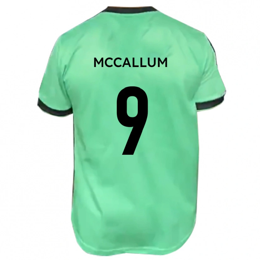Danxen Herren Paul Mccallum #9 Türkis Schwarz Auswärtstrikot Trikot 2025/26 T-Shirt Schweiz