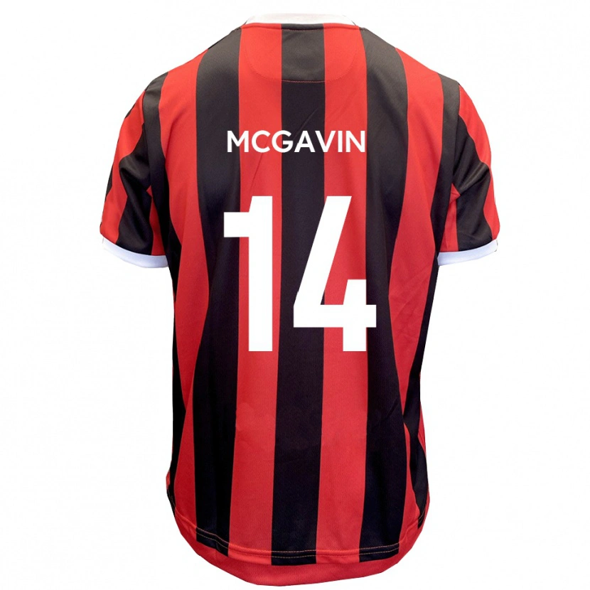 Danxen Herren Brett Mcgavin #14 Rot Schwarz Auswärtstrikot Trikot 2025/26 T-Shirt Schweiz
