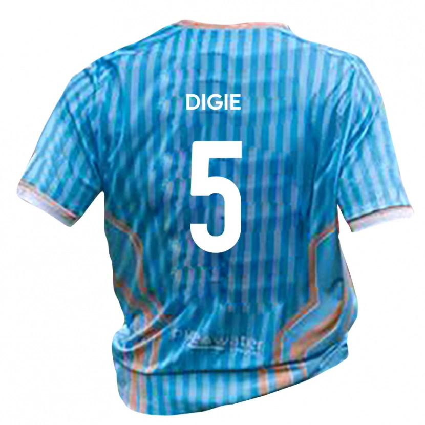 Danxen Herren Kennedy Digie #5 Schwarz Gold Auswärtstrikot Trikot 2025/26 T-Shirt Schweiz