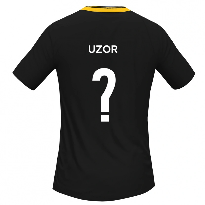 Danxen Herren Tobe Uzor #0 Schwarz Gelb Auswärtstrikot Trikot 2025/26 T-Shirt Schweiz