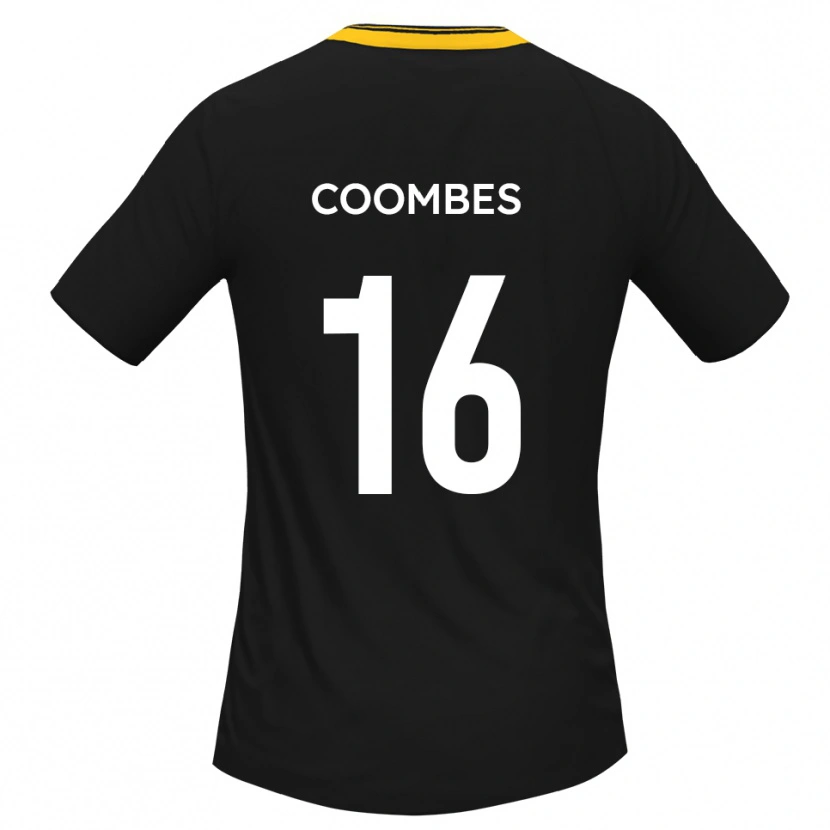 Danxen Herren Jay Coombes #16 Schwarz Gelb Auswärtstrikot Trikot 2025/26 T-Shirt Schweiz