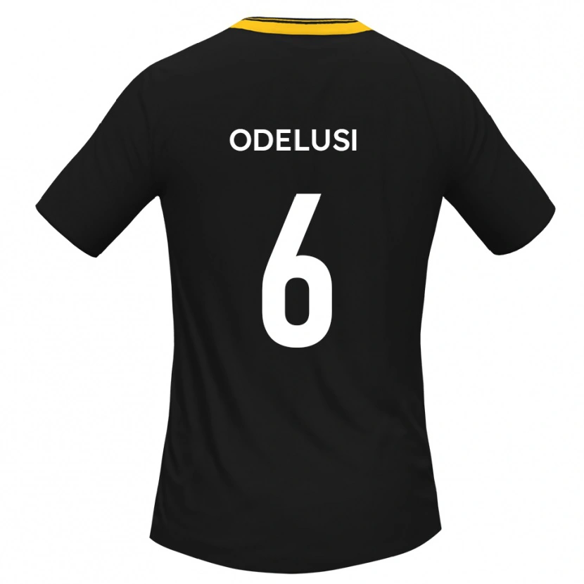 Danxen Herren Siju Odelusi #6 Schwarz Gelb Auswärtstrikot Trikot 2025/26 T-Shirt Schweiz
