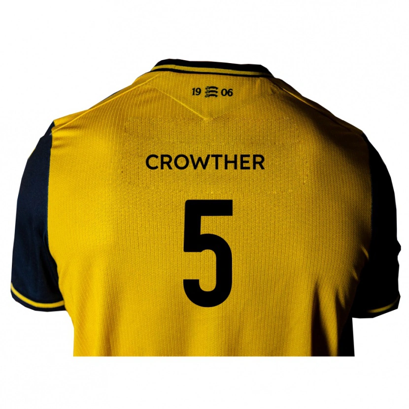 Danxen Herren Adam Crowther #5 Gelb Schwarz Auswärtstrikot Trikot 2025/26 T-Shirt Schweiz
