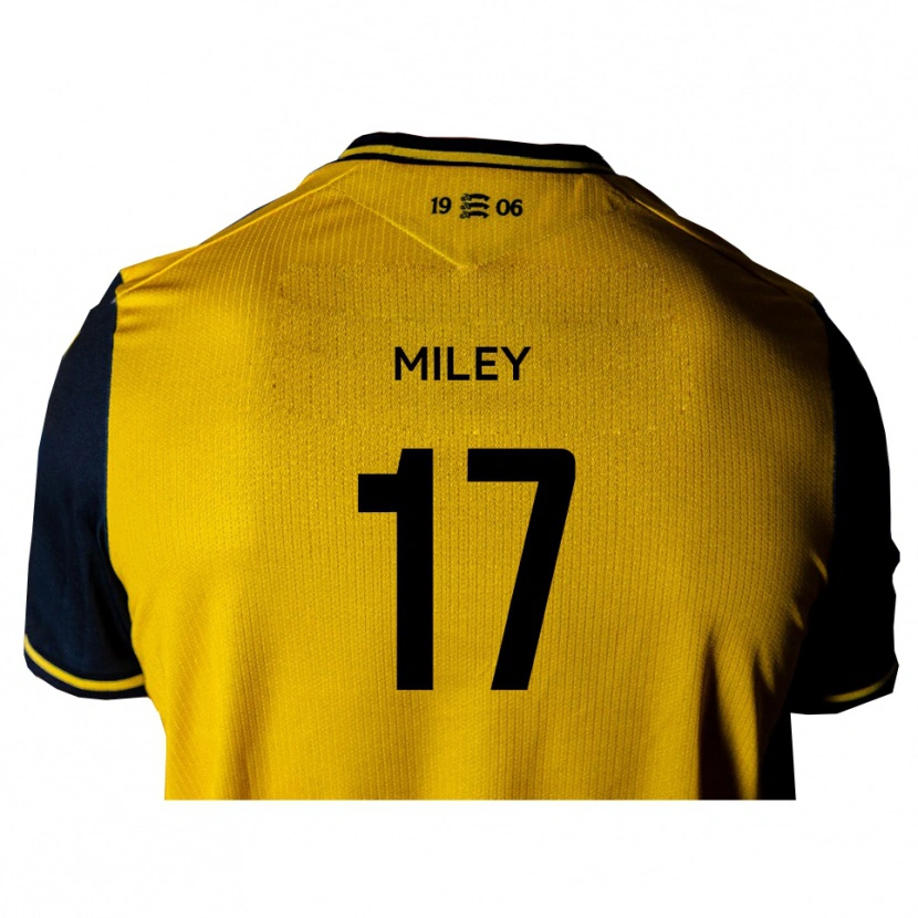 Danxen Herren Cav Miley #17 Gelb Schwarz Auswärtstrikot Trikot 2025/26 T-Shirt Schweiz