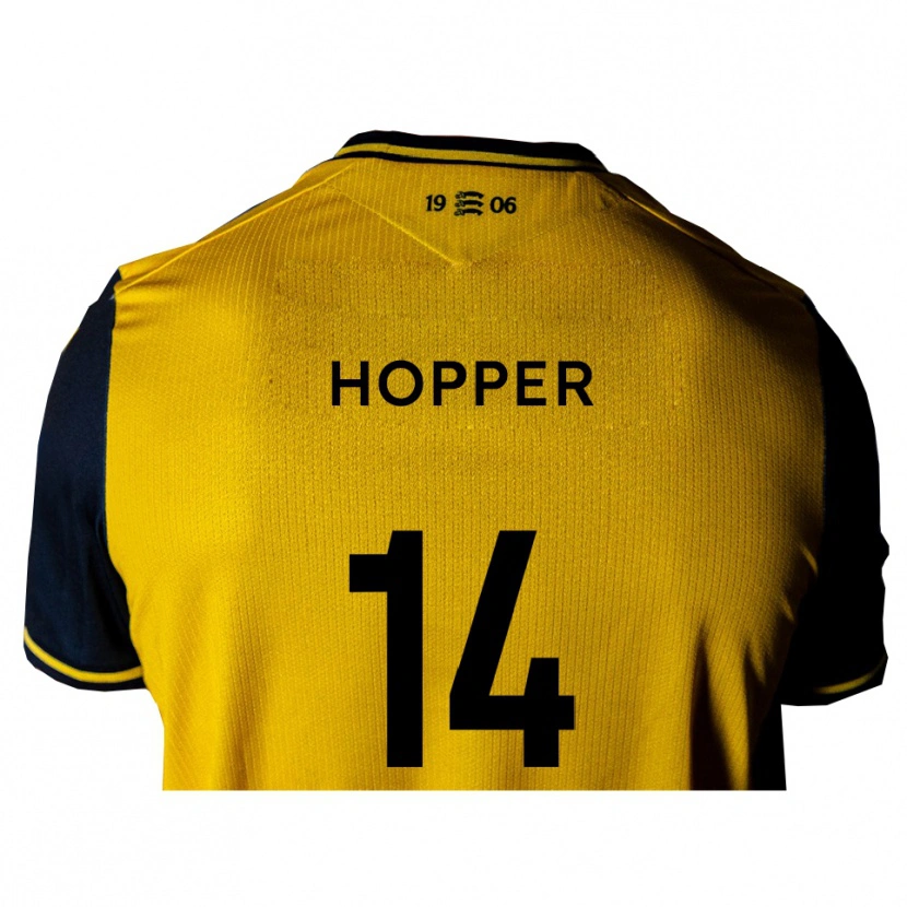 Danxen Herren Tom Hopper #14 Gelb Schwarz Auswärtstrikot Trikot 2025/26 T-Shirt Schweiz