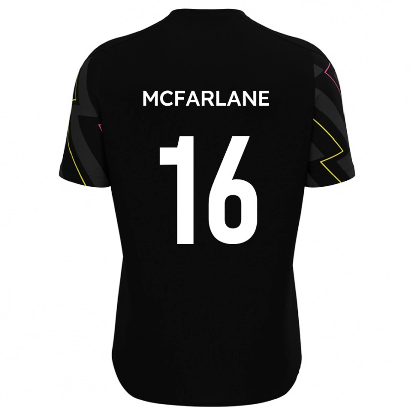 Danxen Herren Callum Mcfarlane #16 Schwarz Grau Auswärtstrikot Trikot 2025/26 T-Shirt Schweiz