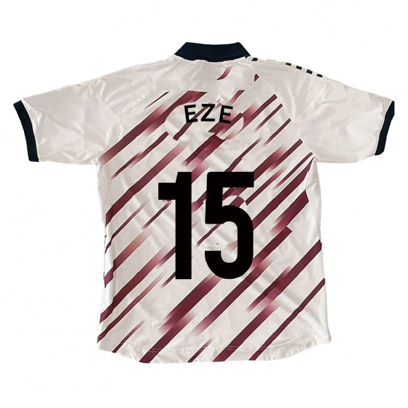 Danxen Herren Dubem Eze #15 Weiß Rot Auswärtstrikot Trikot 2025/26 T-Shirt Schweiz