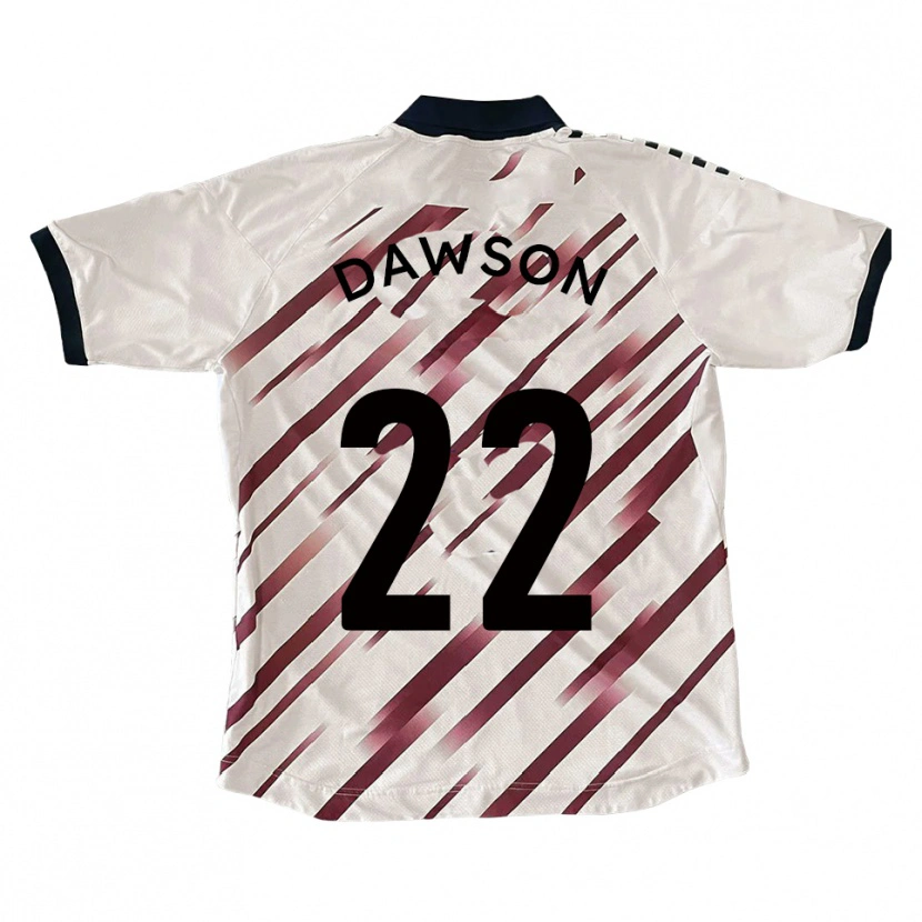 Danxen Herren Joey Dawson #22 Weiß Rot Auswärtstrikot Trikot 2025/26 T-Shirt Schweiz
