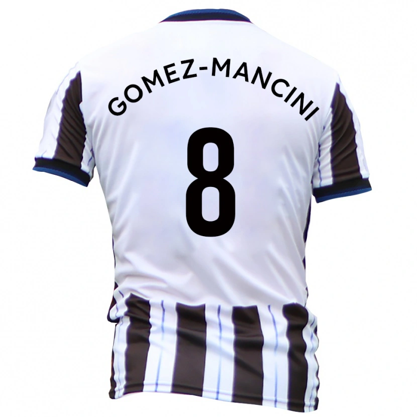 Danxen Herren Anthony Gomez-Mancini #8 Weiß Schwarz Auswärtstrikot Trikot 2025/26 T-Shirt Schweiz