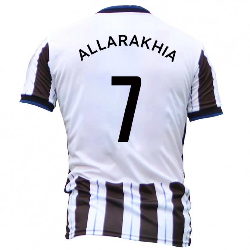 Danxen Herren Tarryn Allarakhia #7 Weiß Schwarz Auswärtstrikot Trikot 2025/26 T-Shirt Schweiz