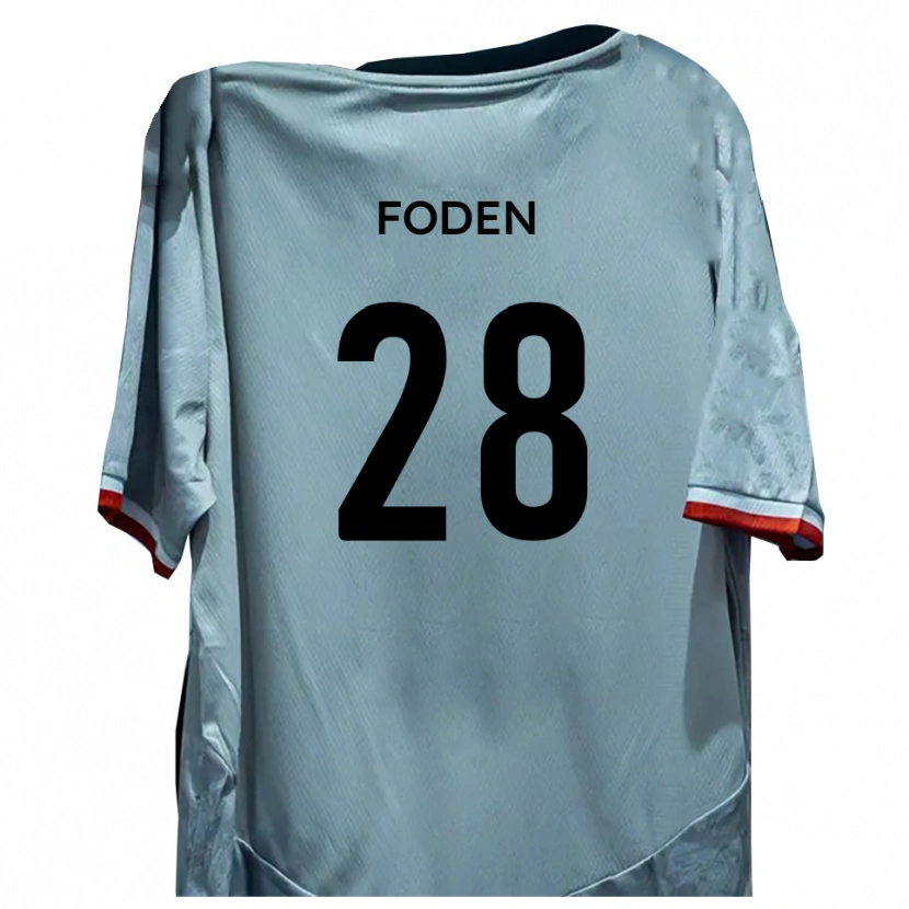 Danxen Herren Daniel Foden #28 Weiß Schwarz Auswärtstrikot Trikot 2025/26 T-Shirt Schweiz