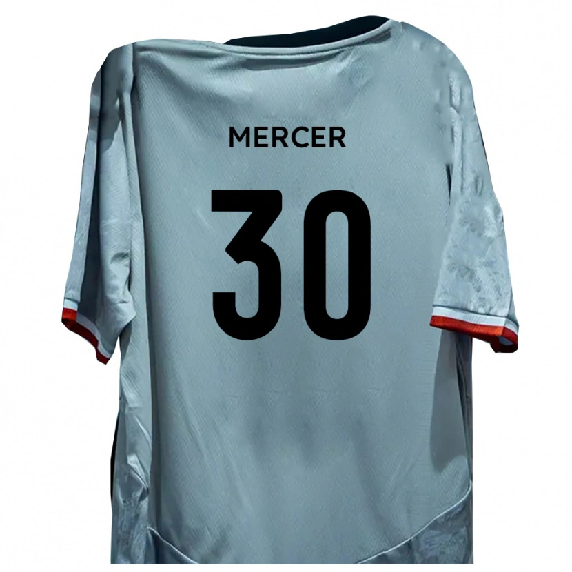 Danxen Herren Nathan Mercer #30 Weiß Schwarz Auswärtstrikot Trikot 2025/26 T-Shirt Schweiz