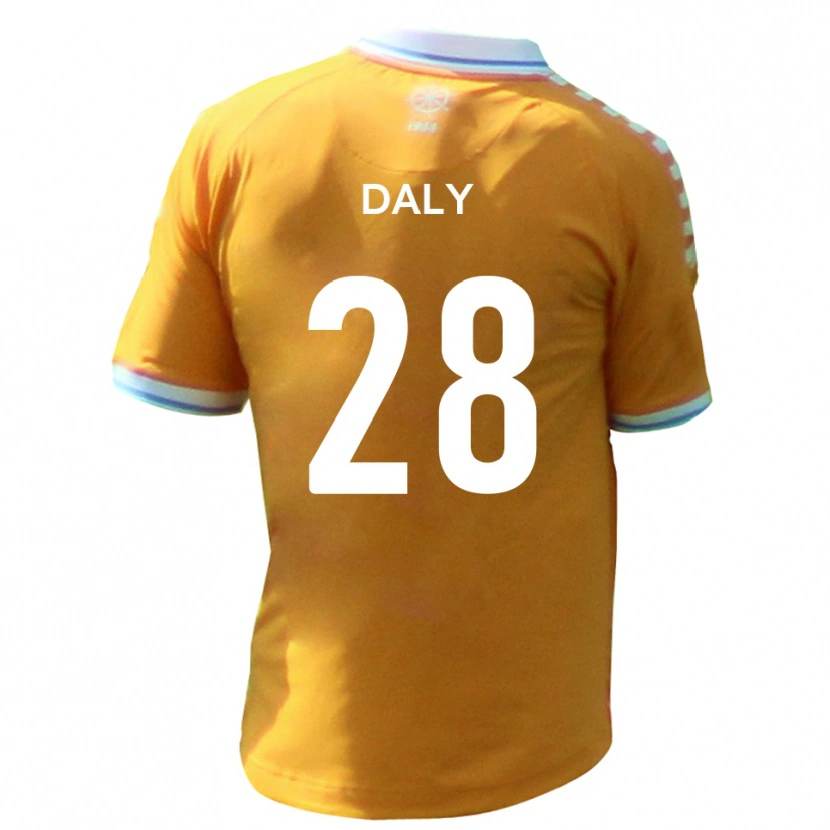 Danxen Herren Matty Daly #28 Gelb Blau Auswärtstrikot Trikot 2025/26 T-Shirt Schweiz