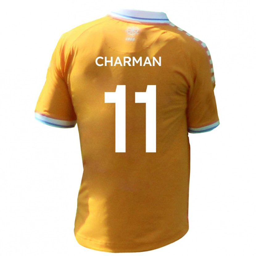 Danxen Herren Luke Charman #11 Gelb Blau Auswärtstrikot Trikot 2025/26 T-Shirt Schweiz