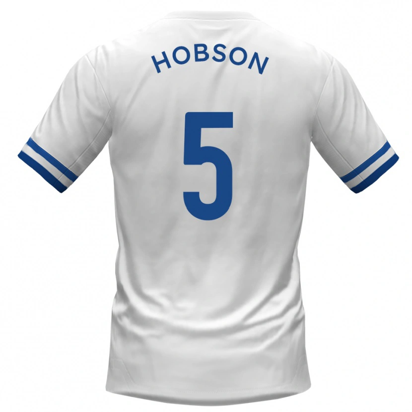 Danxen Herren Shaun Hobson #5 Weiß Blau Auswärtstrikot Trikot 2025/26 T-Shirt Schweiz