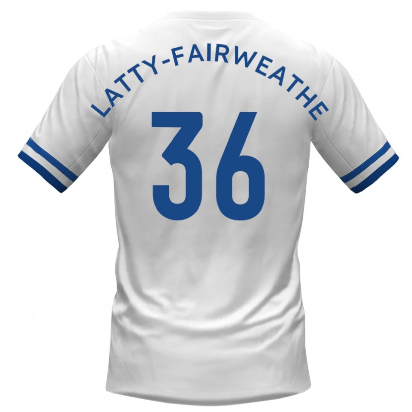Danxen Herren Thierry Latty-Fairweather #36 Weiß Blau Auswärtstrikot Trikot 2025/26 T-Shirt Schweiz