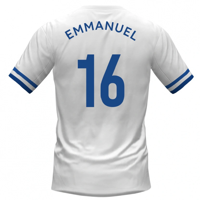 Danxen Herren Josh Emmanuel #16 Weiß Blau Auswärtstrikot Trikot 2025/26 T-Shirt Schweiz