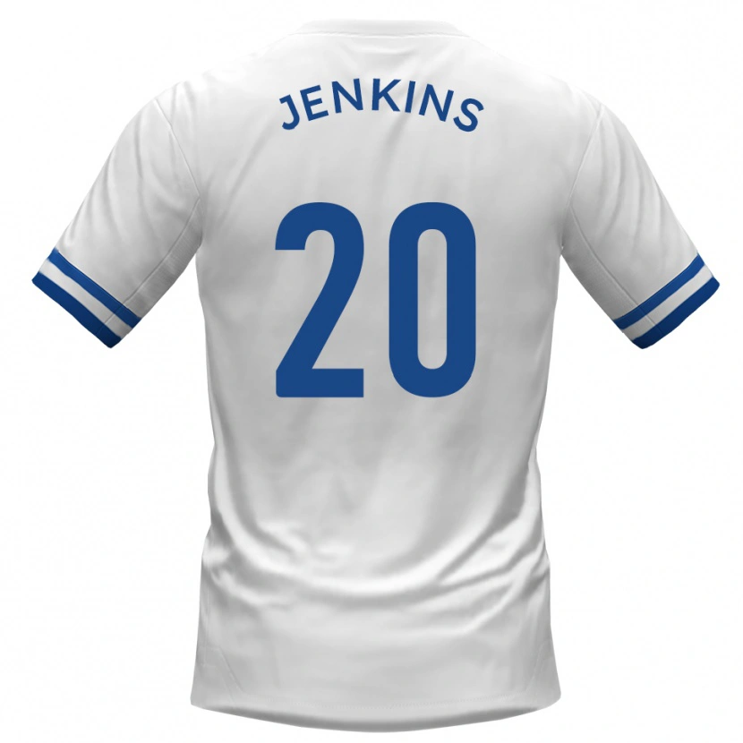 Danxen Herren Jack Jenkins #20 Weiß Blau Auswärtstrikot Trikot 2025/26 T-Shirt Schweiz