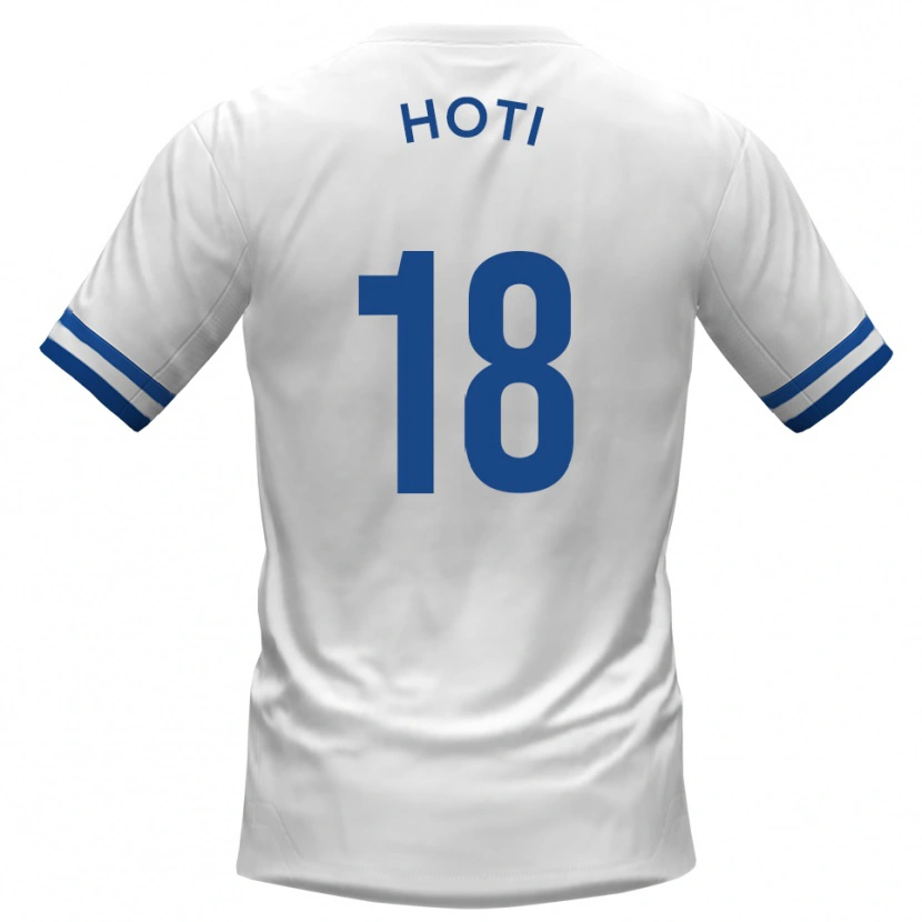 Danxen Herren Florent Hoti #18 Weiß Blau Auswärtstrikot Trikot 2025/26 T-Shirt Schweiz