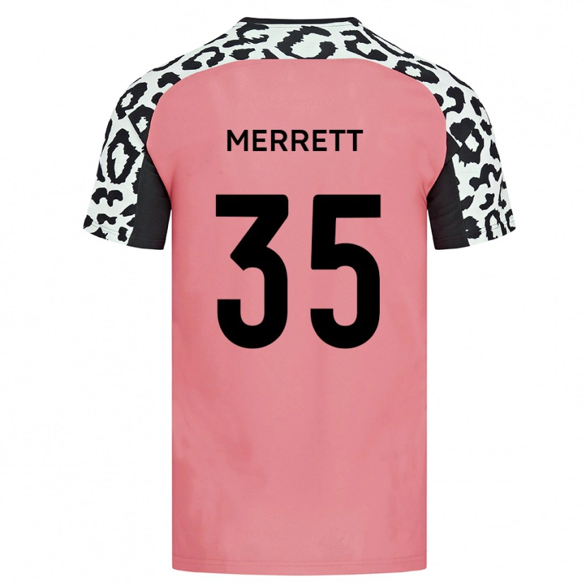 Danxen Herren William Merrett #35 Pink Schwarz Auswärtstrikot Trikot 2025/26 T-Shirt Schweiz
