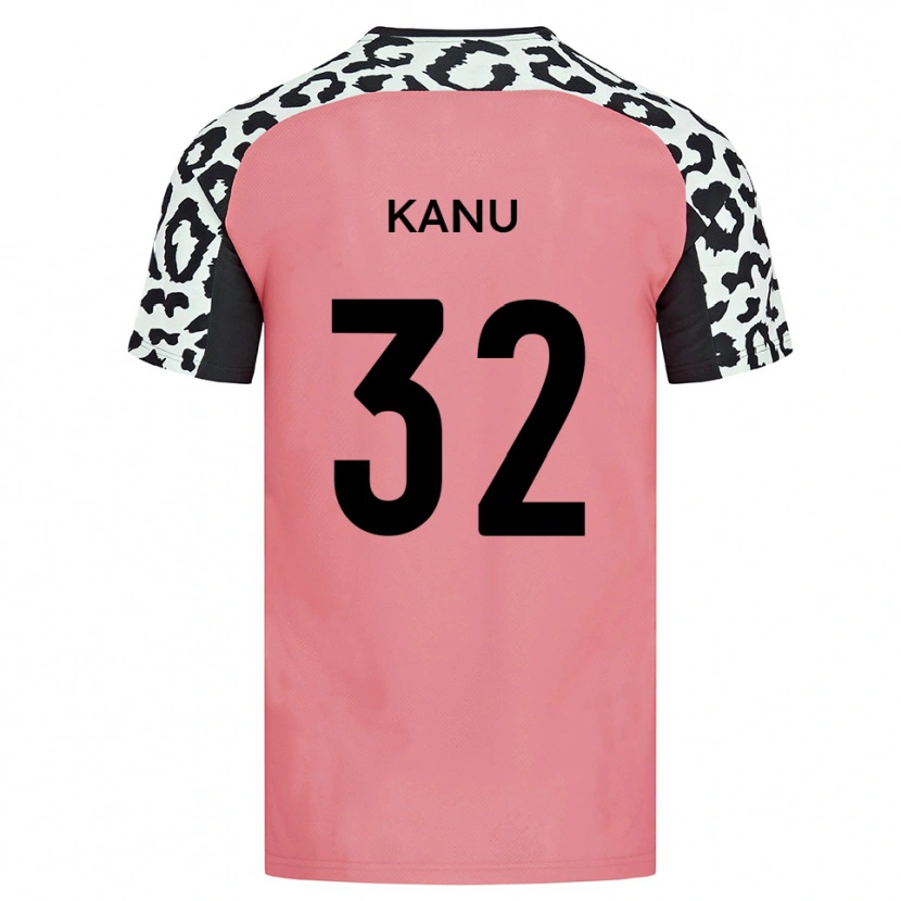 Danxen Herren Abraham Kanu #32 Pink Schwarz Auswärtstrikot Trikot 2025/26 T-Shirt Schweiz
