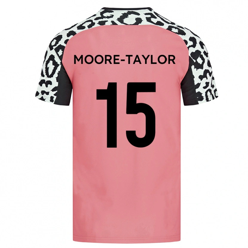 Danxen Herren Jordan Moore-Taylor #15 Pink Schwarz Auswärtstrikot Trikot 2025/26 T-Shirt Schweiz
