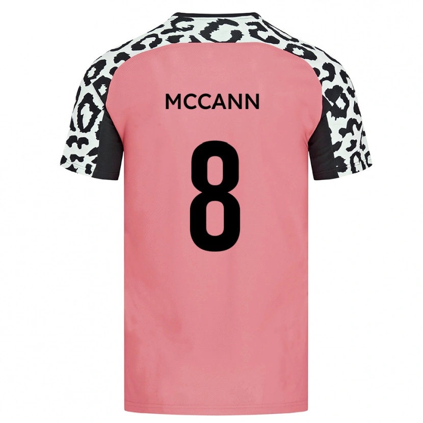Danxen Herren Charlie Mccann #8 Pink Schwarz Auswärtstrikot Trikot 2025/26 T-Shirt Schweiz
